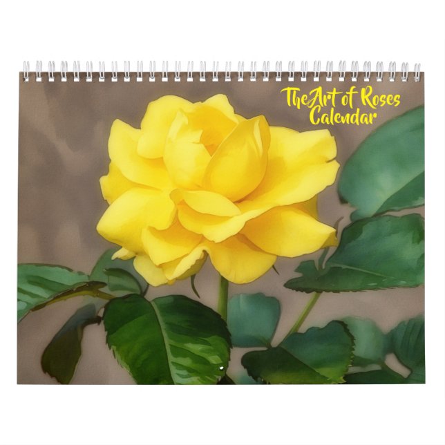 Rosornas Konst Kalender för Blomsterälskare (Omslag)