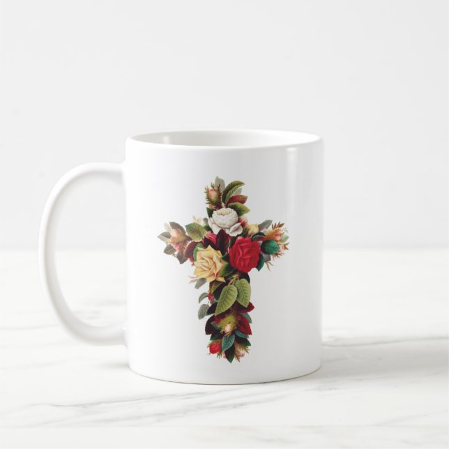 Rosornas kors Rosenkorssymbolen Kaffemugg (Vänster)