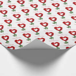 Rospetal Glad Alla hjärtans dag Presentinpackning Presentpapper