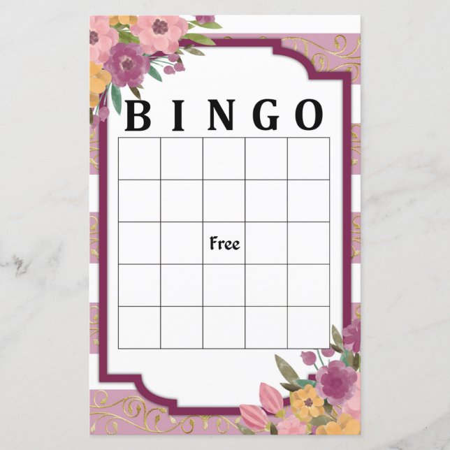 Rosrandigt bingo-spel (Framsida)