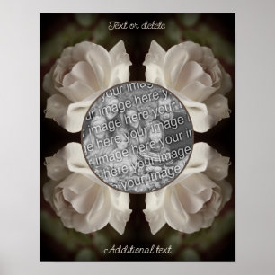 Rosregndroppsram antik stil Skapa din egen foto  Poster