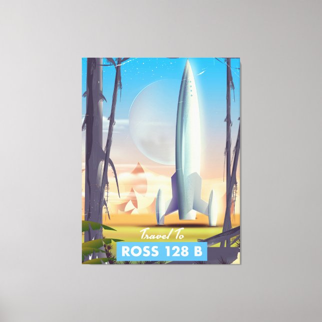 Ross 128 B Science fiction-affisch Canvastryck (Framsida)
