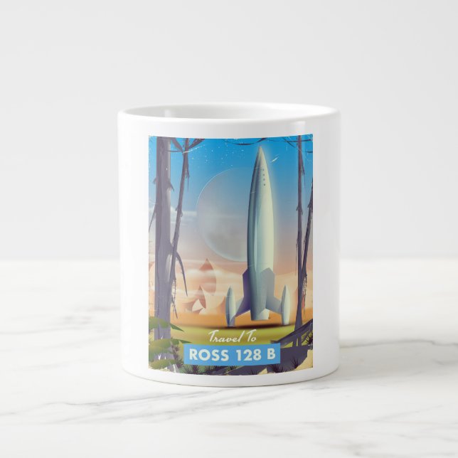 Ross 128 B Science fiction-affisch Jumbo Mugg (Framsidan)