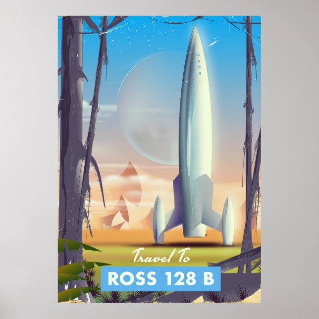 Ross 128 B Science fiction-affisch Poster (Framsidan)