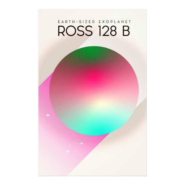 Ross 128B Science fiction-affisch Fototryck (Framsidan)