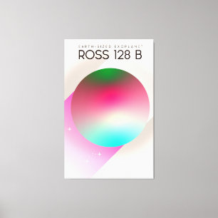 Ross 128B Science fiction poster Canvastryck