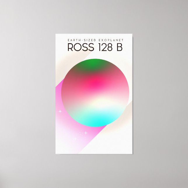 Ross 128B Science fiction poster Canvastryck (Framsida)