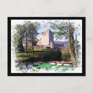 Ross Castle Ireland vycard Vykort