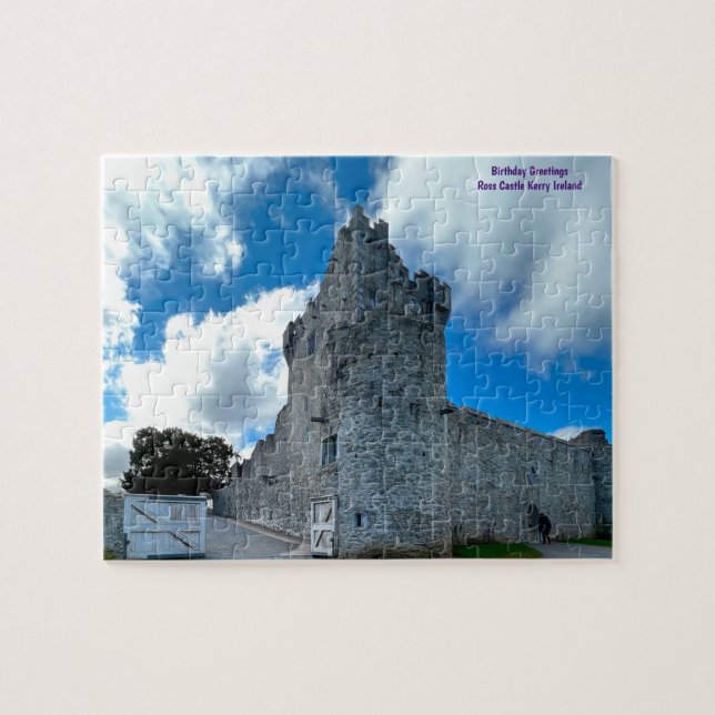 Ross Castle Kerry Ireland Jigszle Puzzle Pussel (Horisontell)