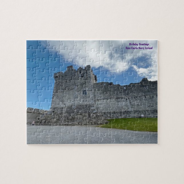 Ross Castle Kerry Ireland Jigszle Puzzle Pussel (Horisontell)