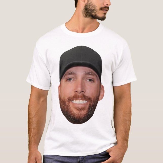 Ross Chastain Beard Big Head - NASCAR Fläkt Meme T Shirt (Framsida)
