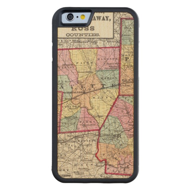 Ross Counties Carved Wood iPhone Skal (Baksidan)