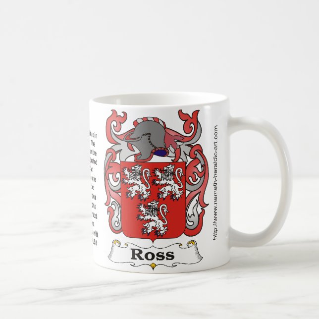 Ross familjvapensköld på en mugg (Höger)