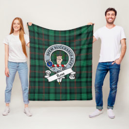 Ross Hunting Modern Klan Badge Tartan Play Fleecefilt