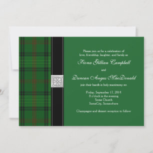 Ross Hunting Tartan Celtic Wedding bjudande Inbjudningar