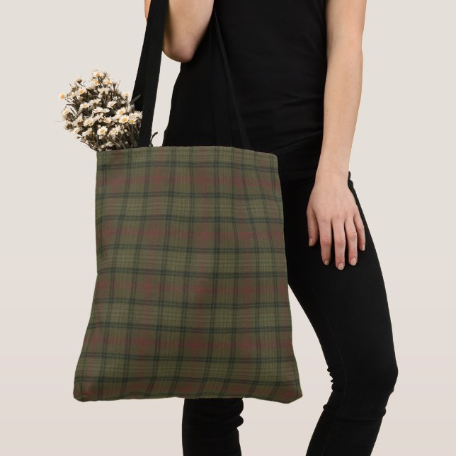Ross Hunting Weaeping Scottish Tartan Tote Bag Tygkasse (Närbild)