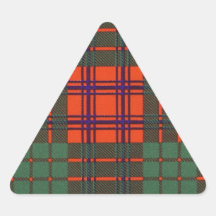 Ross klan Play Scottish tartan Triangelformat Klistermärke