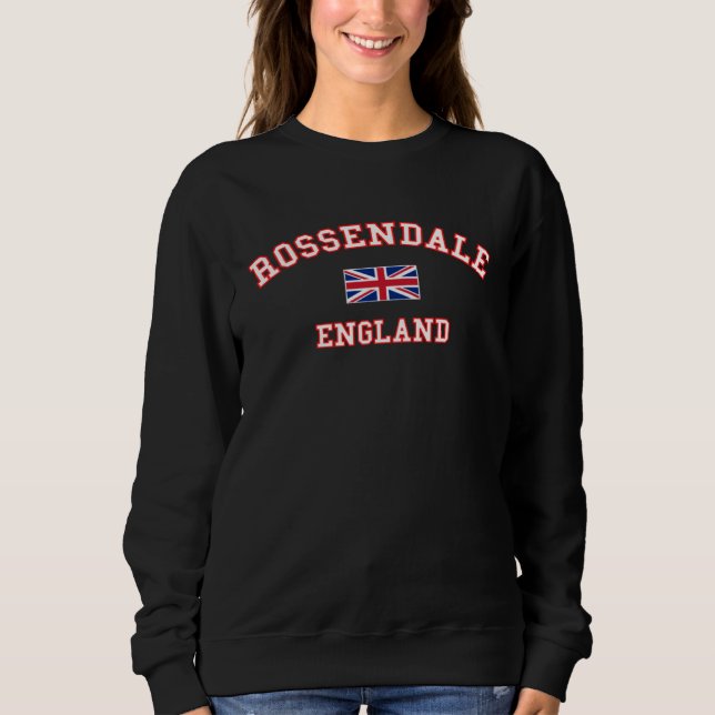 ROSSENDALE British Flag Badge T Shirt (Framsida)