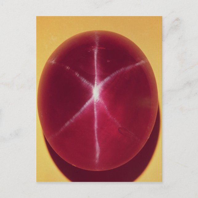 "Rosseren trär igenom" stjärnarubyen Vykort (Framsida)