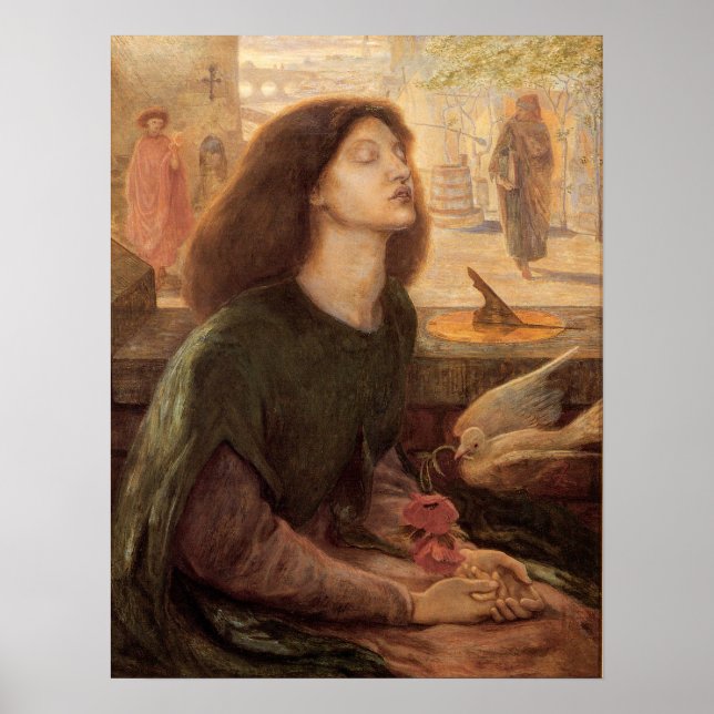 Rossetti - Beata Beatrix 1882 Poster (Framsidan)