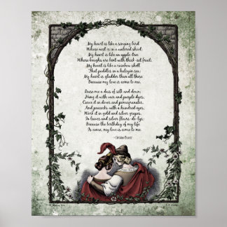 Rossetti "Kärlek" Victorian Art Dikt 8x10 Poster