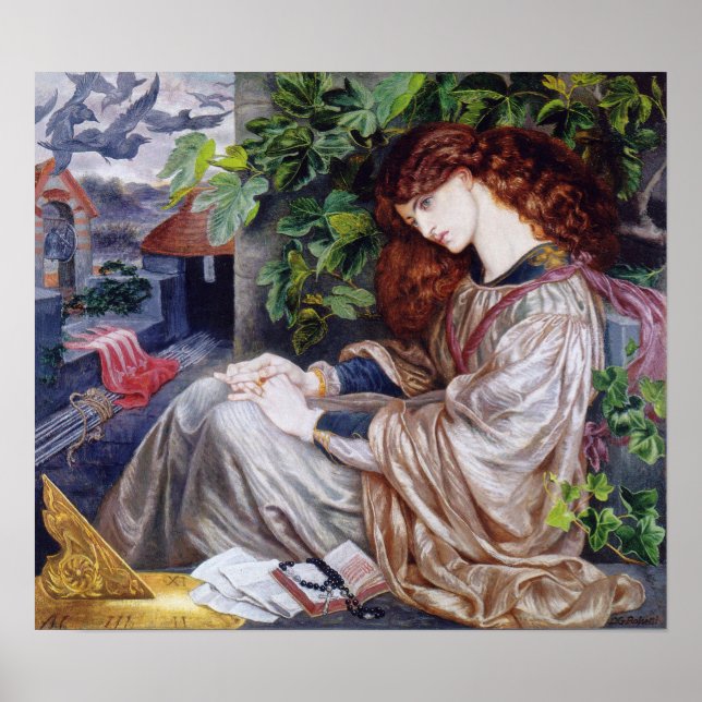 Rossetti - La Pia De Tolomei 1880 Poster (Framsidan)