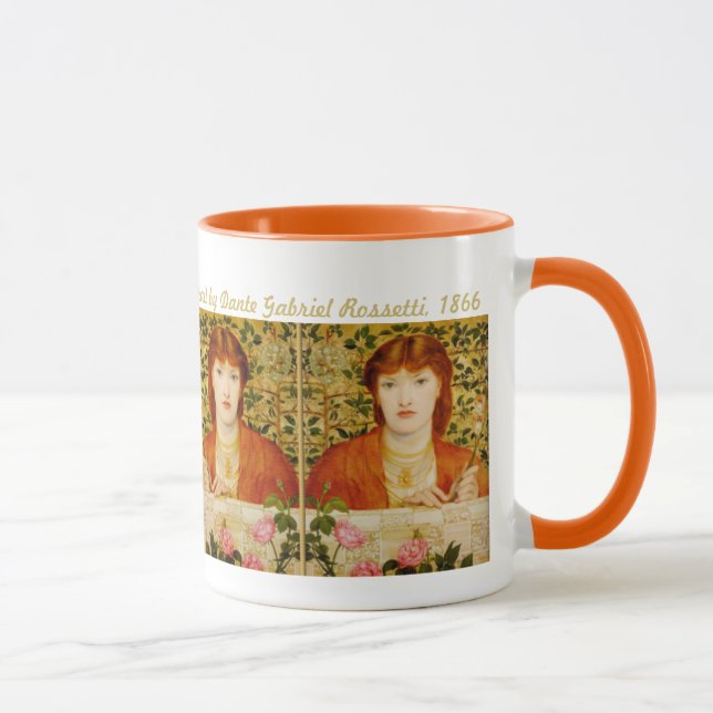 Rossetti Regina Cordium CC0505 Pre-Raphaelite Mugg (Höger)