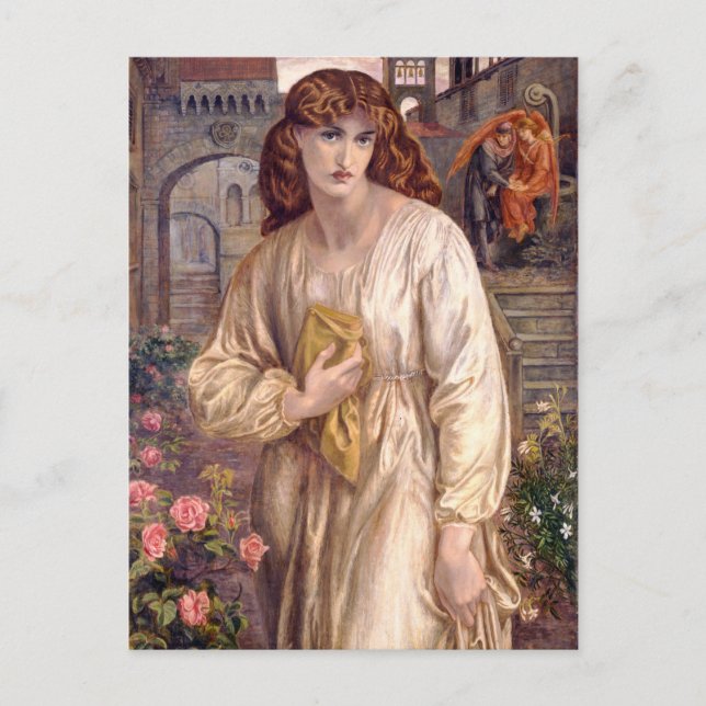 Rossetti Salutation of Beatrice CC0646 Postcard Vykort (Framsida)