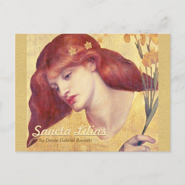 Rossetti Sancta Lilias CC0657 Postcard Vykort (Framsida)