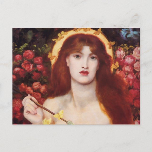Rossetti Venus Verticordia Fine Art Vykort (Framsida)