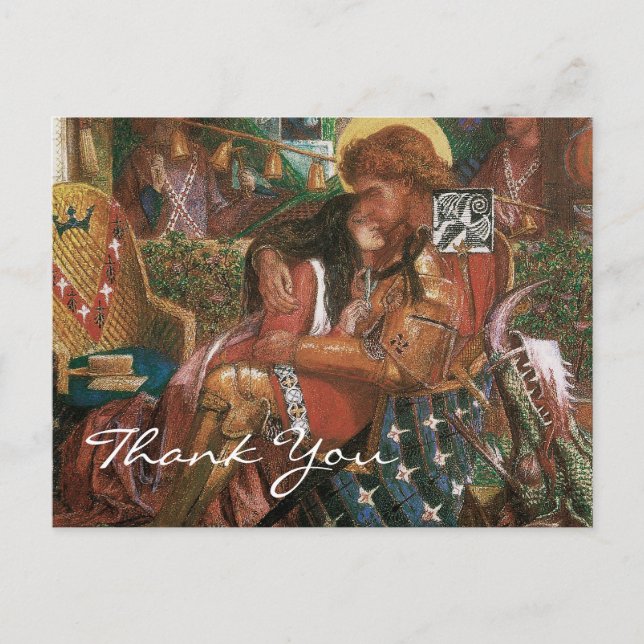 Rossettis Bröllop vid St George och Princess Sabra Vykort (Framsida)