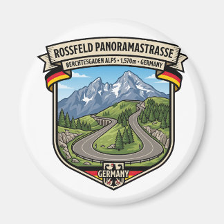 Rossfeld Panoramastraße Berchtesgaden-väg Magnet