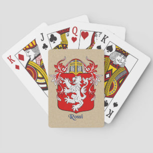 Rossi Heraldic Shield och Mantle Kortlek