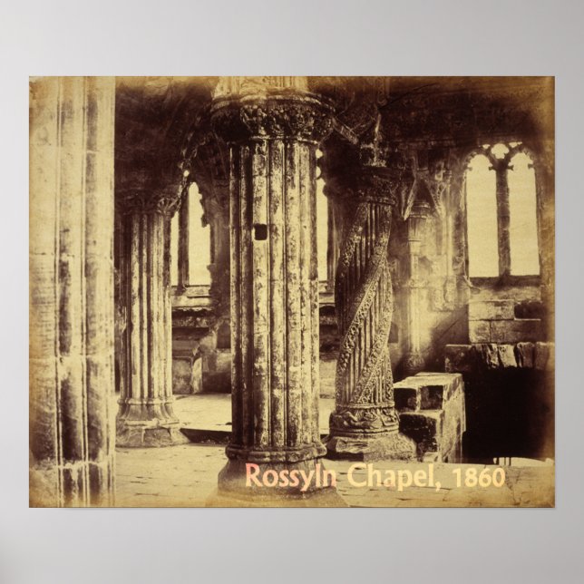 Rosslyn Chapel 1860 Skriv ut Poster (Framsidan)