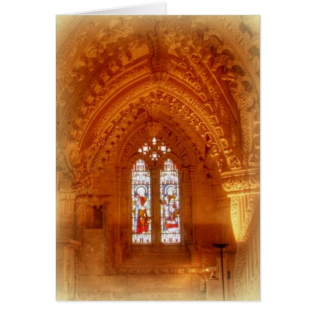 Rosslyn Chapel Insida Hälsningskort (Framsidan)