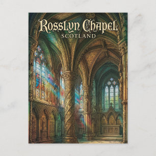 Rosslyn Chapel Skottland Vykort