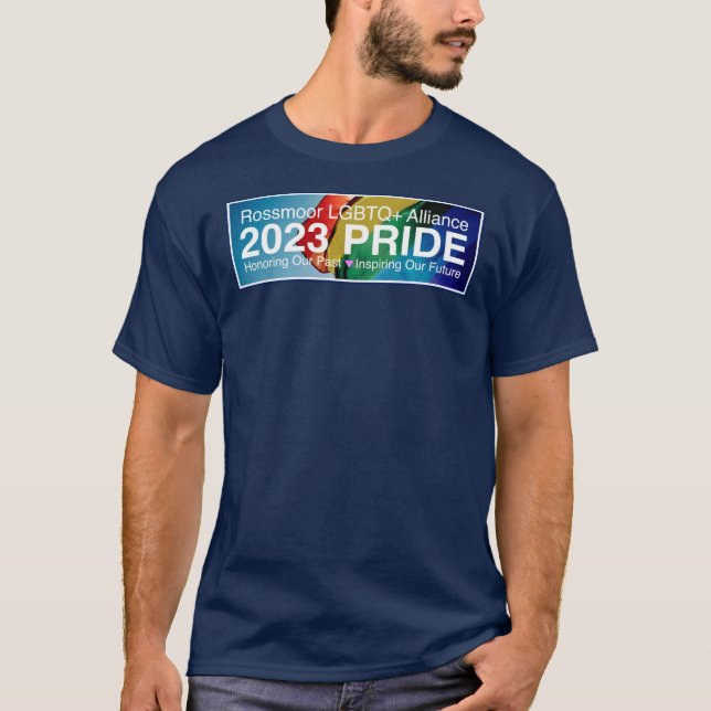 Rossmoor LGBTA Pride 2023 Färg Unisex T-Shirt (Framsida)