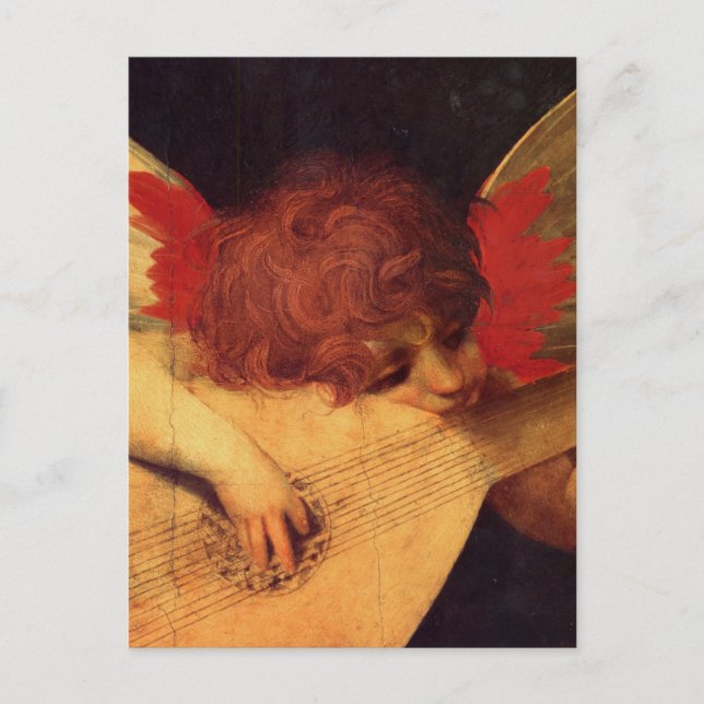 Rosso Fiorentino Musician Angel Vykort (Framsida)