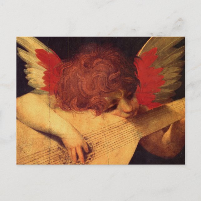 Rosso Fiorentino Musician Angel Vykort (Framsida)
