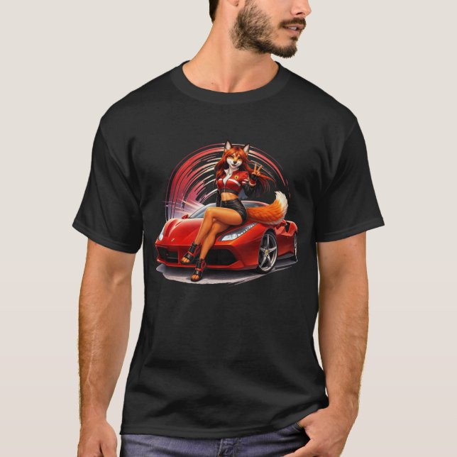 Rosso Street Vixen T Shirt (Framsida)
