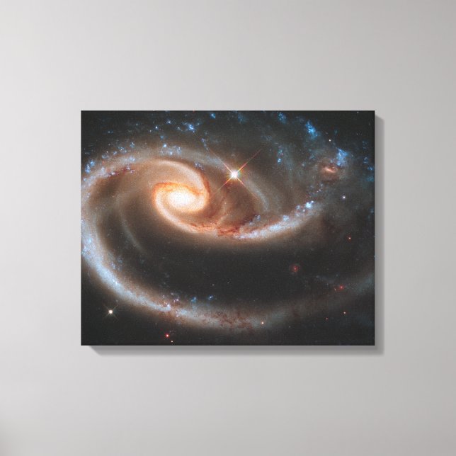 Rosspiralgalaxer inslagna i duk canvastryck (Framsida)