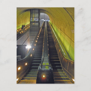 Rossyln Metro Station Escalators Arlington VA Vykort
