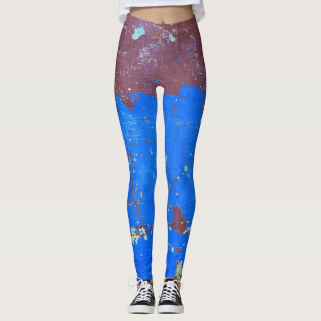 Rost av rostfritt stål: abstrakt struktur leggings (Framsida)