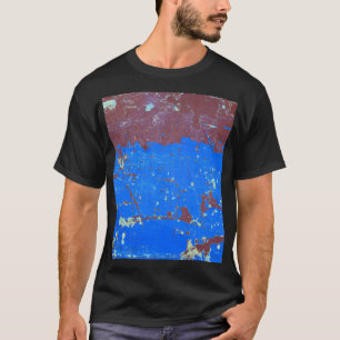 Rost av rostfritt stål: abstrakt struktur t shirt