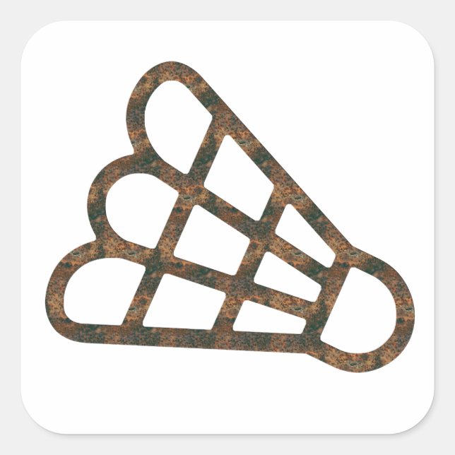 Rost Badminton Klistermärke (Framsida)