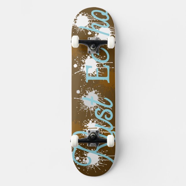 Rost Ekoskateboarddäck Mini Skateboard Bräda 18,5 Cm (Framsida)