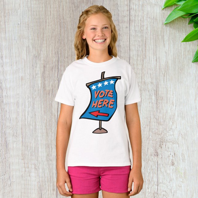 Röst här Riktnings skylt T Shirt (Skapare uppladdad)