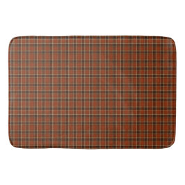 Rost Orange & Brun Tartan Rutigt Mönster Badrumsmatta