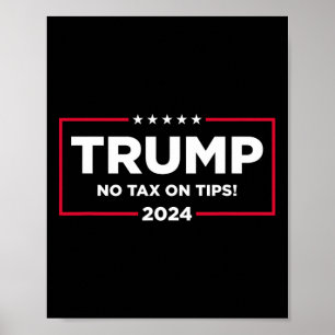 Röst på skatt på dricks Trump 2024 Ta tillbaka Ame Poster