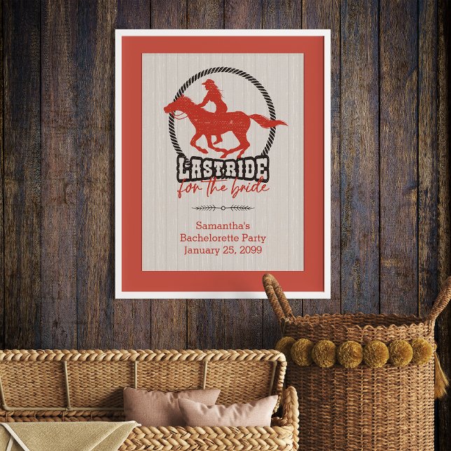 Rost Röda Sista Ritten För Bruden Poster (Skapare uppladdad)